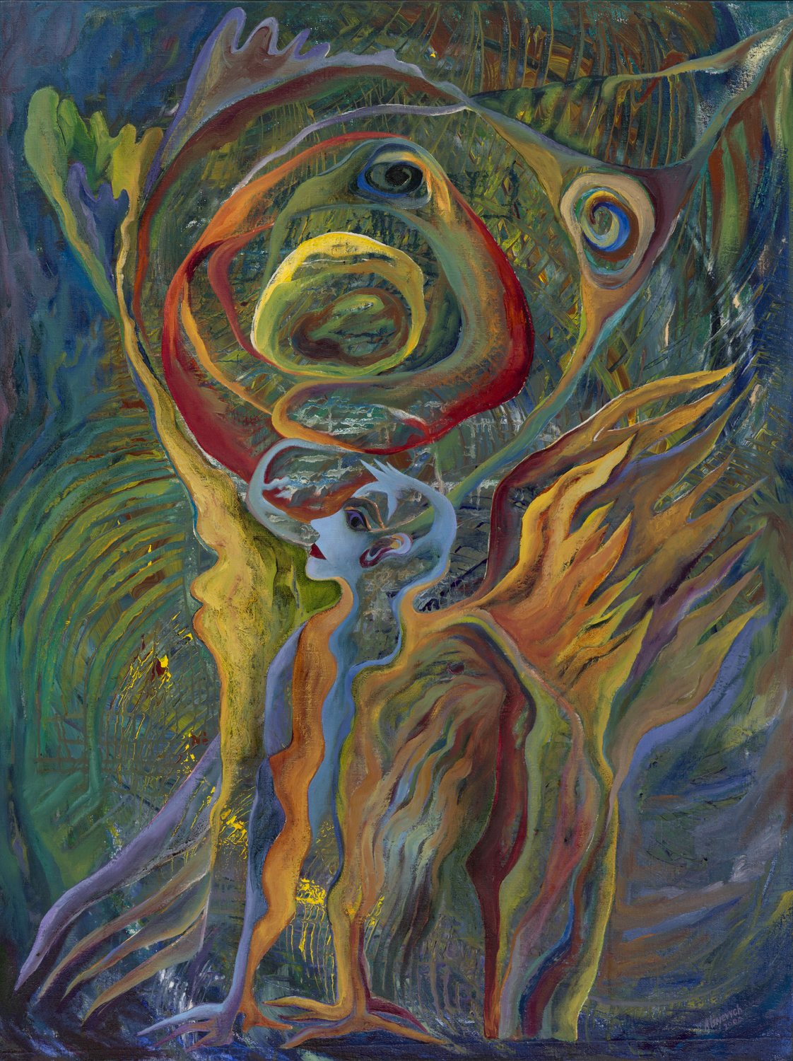 Calling Back the Sun &mdash; painting by Alexandra Isaievych