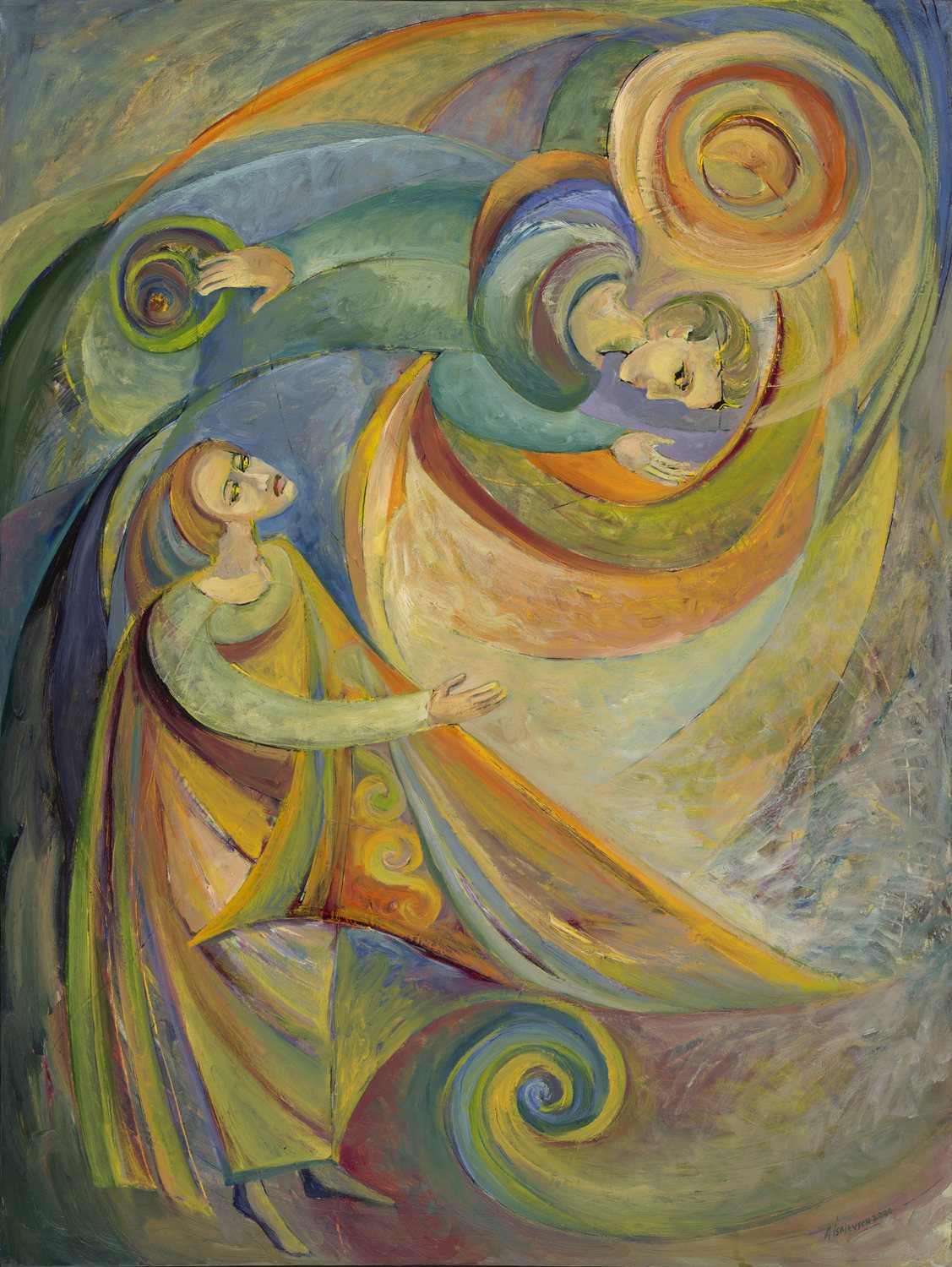 Circles of Meaning &mdash; painting by Alexandra Isaievych