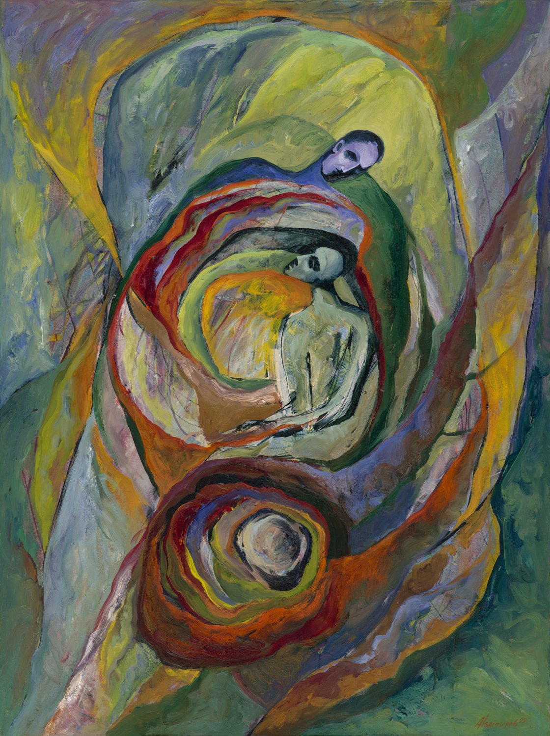 Looking Inward &mdash; painting by Alexandra Isaievych
